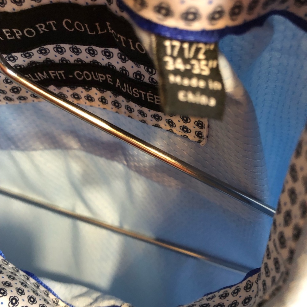 Report Collection, Blue, Double Cuff Button Down - image 5